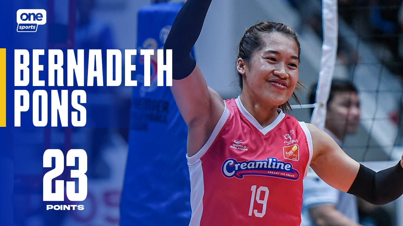 Bernadeth Pons drops all-around 23-9-10 effort for Creamline vs PLDT | PVL Highlights